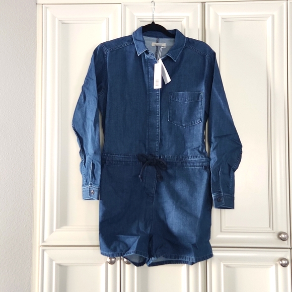 NWT OUTERKNOWN | Wander Denim Romper Indigo - Picture 4 of 4